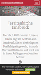 Mobile Screenshot of jesuitenkirche-innsbruck.at