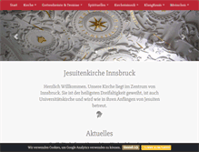 Tablet Screenshot of jesuitenkirche-innsbruck.at